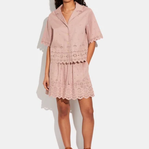 Coach skirt & top matching set in pink Organic Cotton